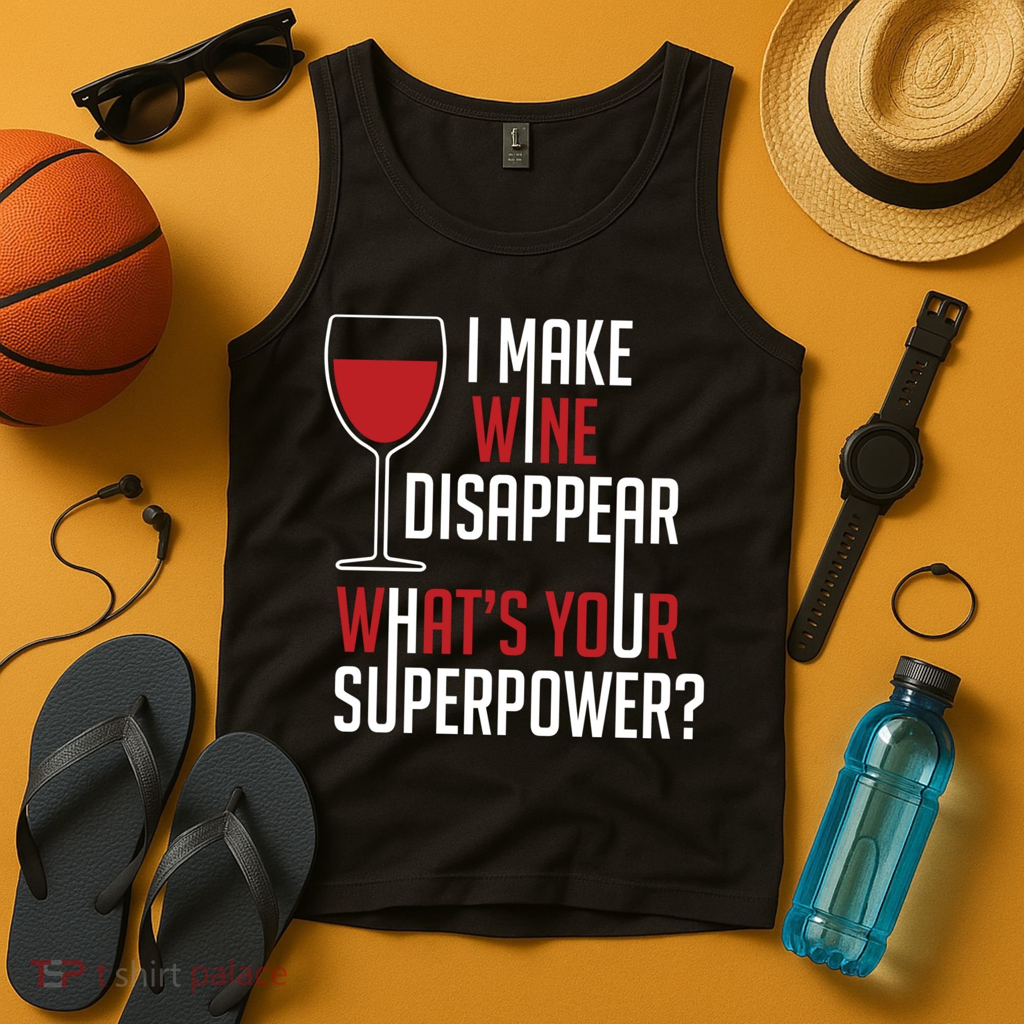 I Make Wine Disappear Funny Wine Lover Tank Top