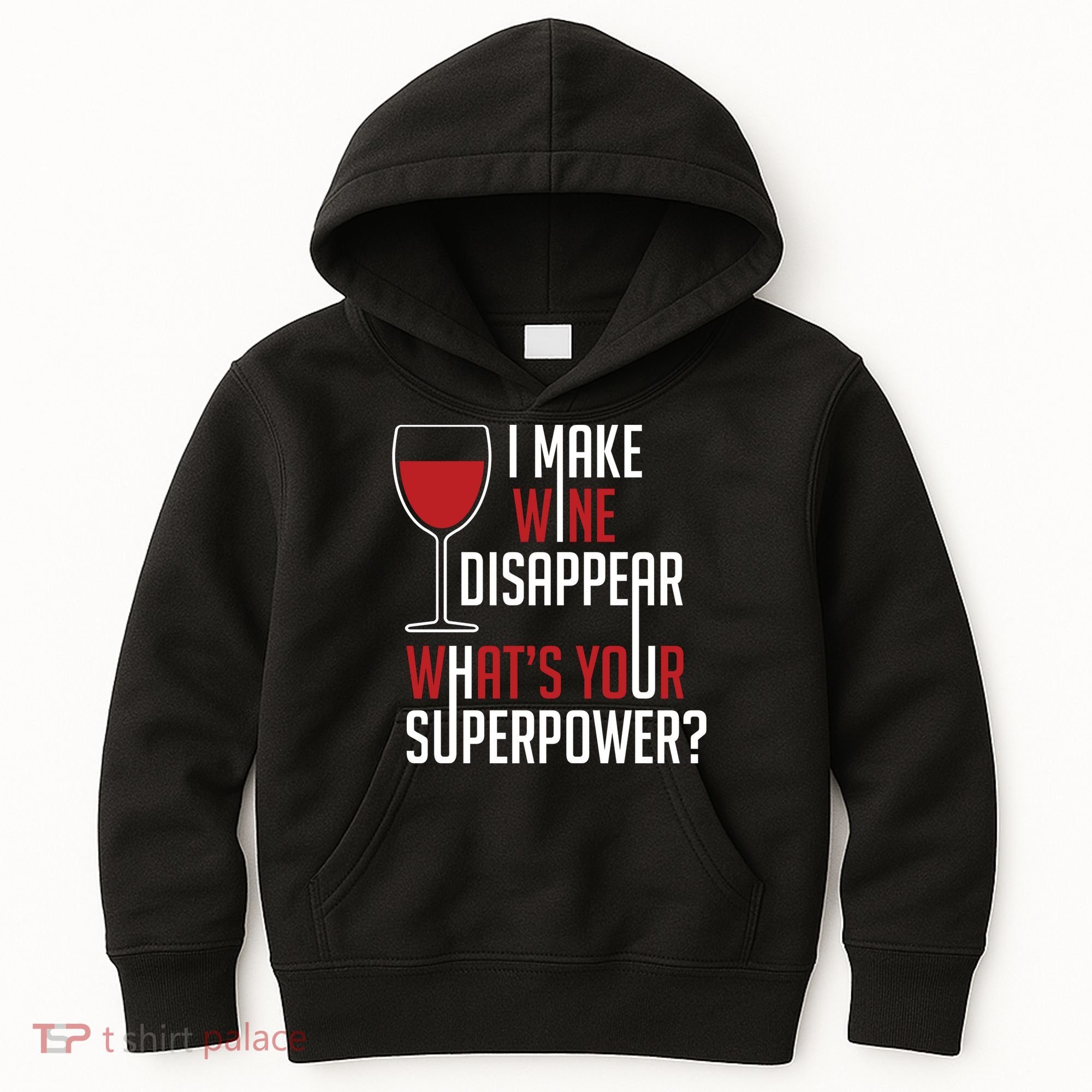 I Make Wine Disappear Funny Wine Lover Kids Hoodie