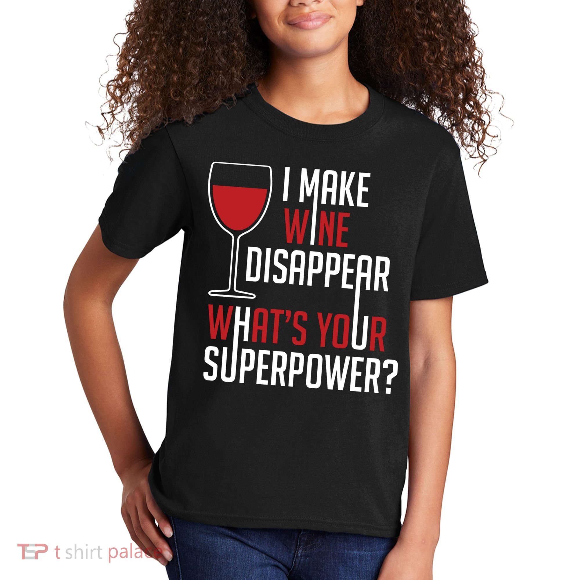 I Make Wine Disappear Funny Wine Lover Kids T-Shirt