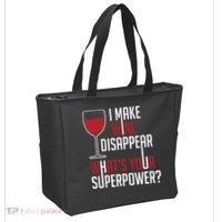 I Make Wine Disappear Funny Wine Lover Tote Bag thumb 2