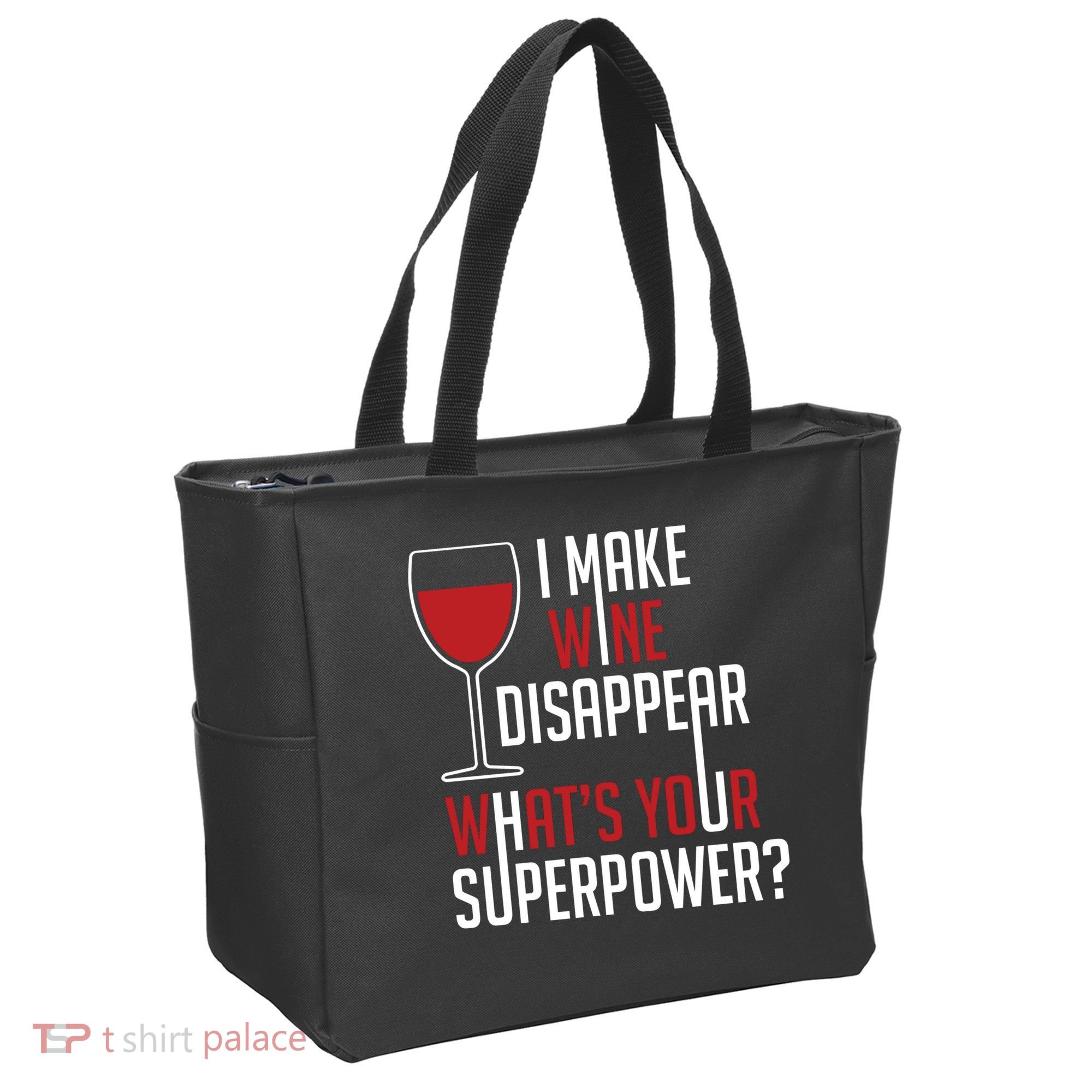 I Make Wine Disappear Funny Wine Lover Tote Bag