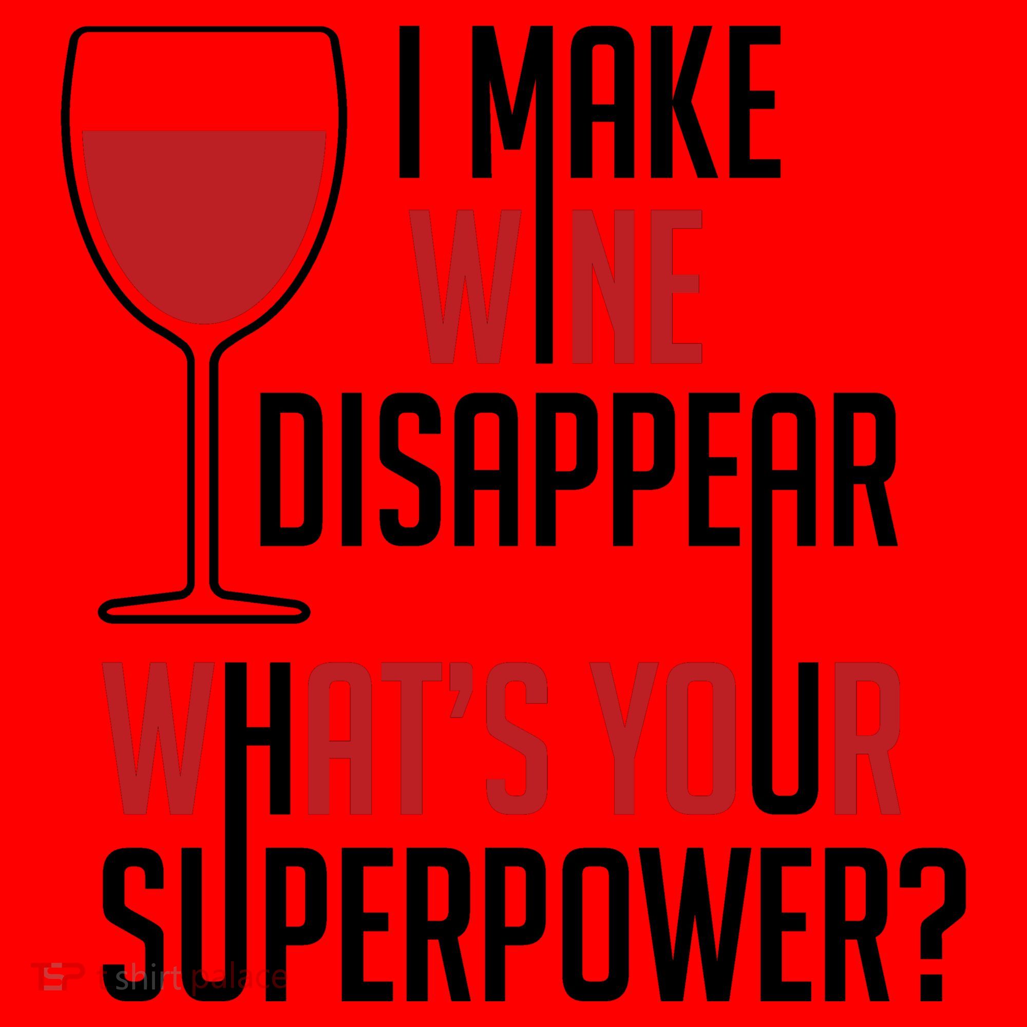 I Make Wine Disappear Funny Wine Lover Santa Hat