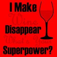 I Make Wine Disappear What's Your Superpower Santa Hat thumb 1