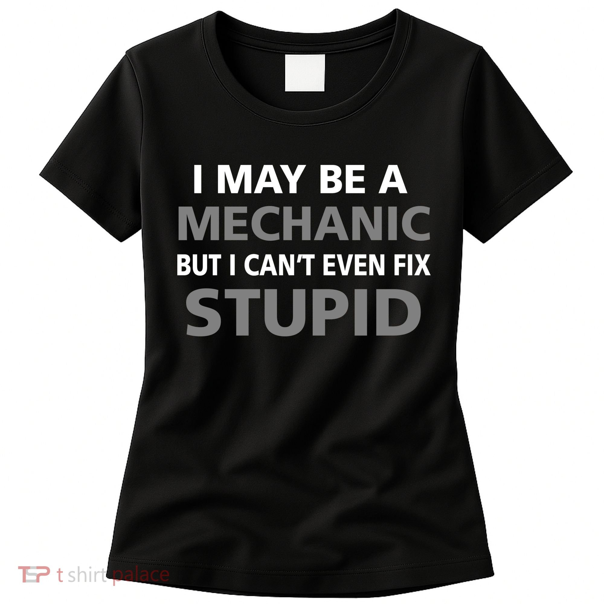 I May Be A Mechanic But I Can't Fix Stupid Women's T-Shirt