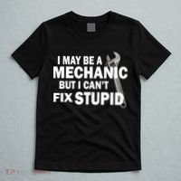 I May Be A Mechanic But I Can't Fix Stupid Funny T-Shirt thumb 5