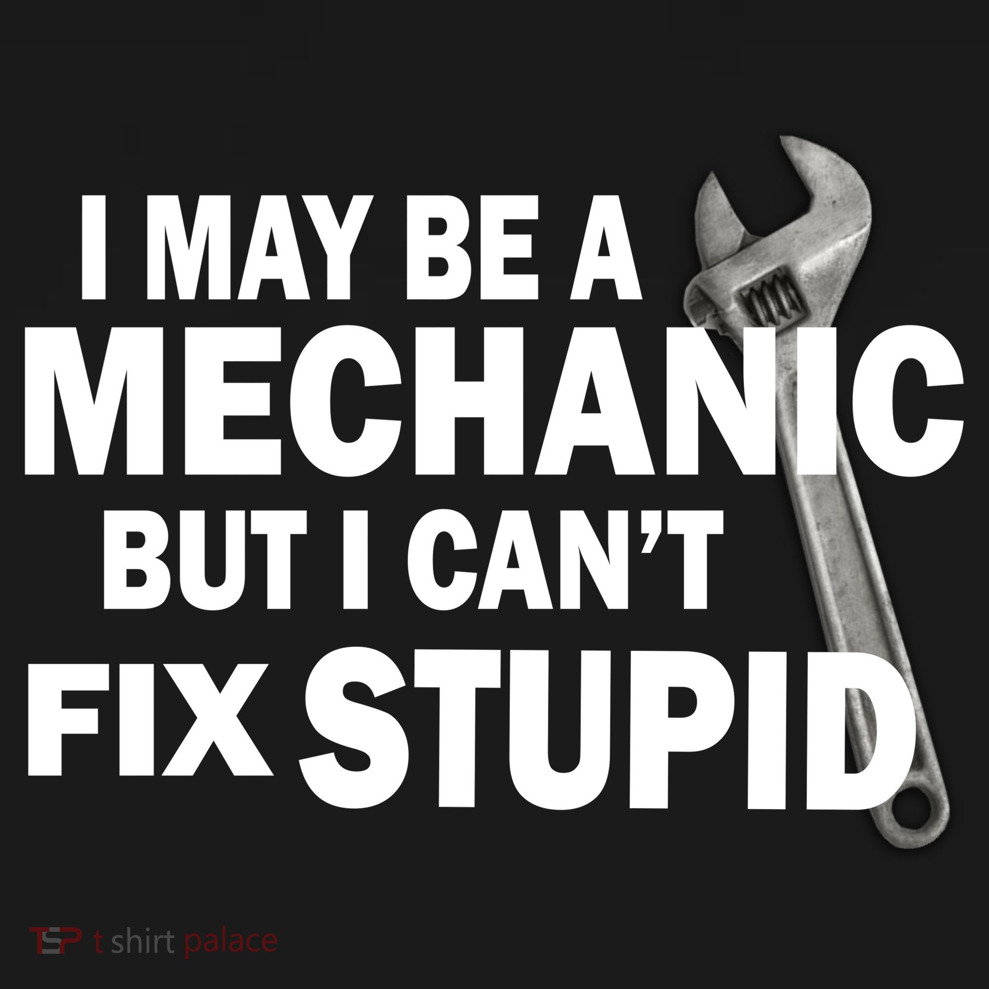 I May Be A Mechanic But I Can't Fix Stupid Funny Backpack