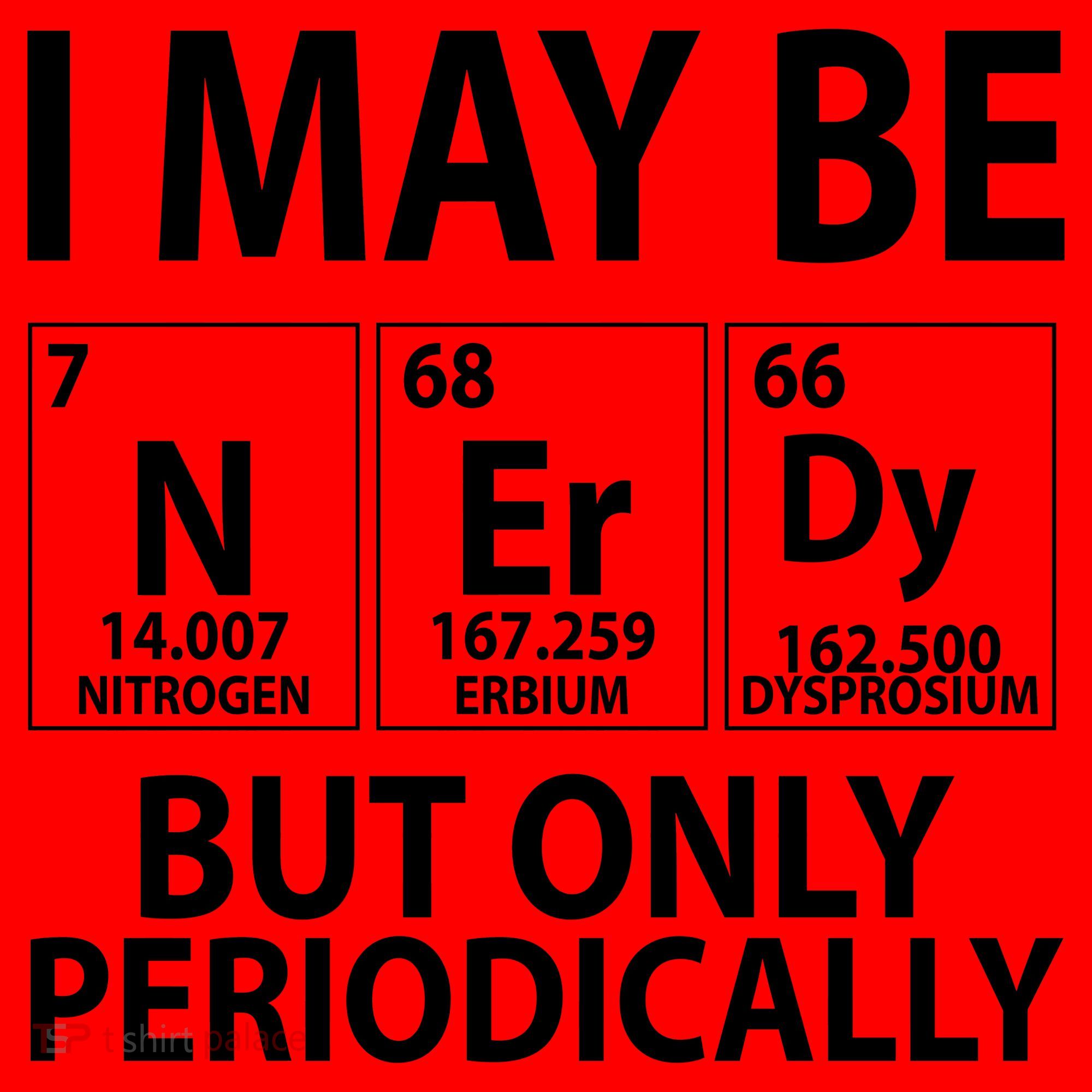I May Be Nerdy But Only Periodically Santa Hat
