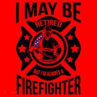 I May Be Retired But I'm A Firefighter Santa Hat thumb 1