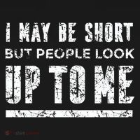 I May Be Short But People Look Up To Me USA-Made Doggie Bandana thumb 2