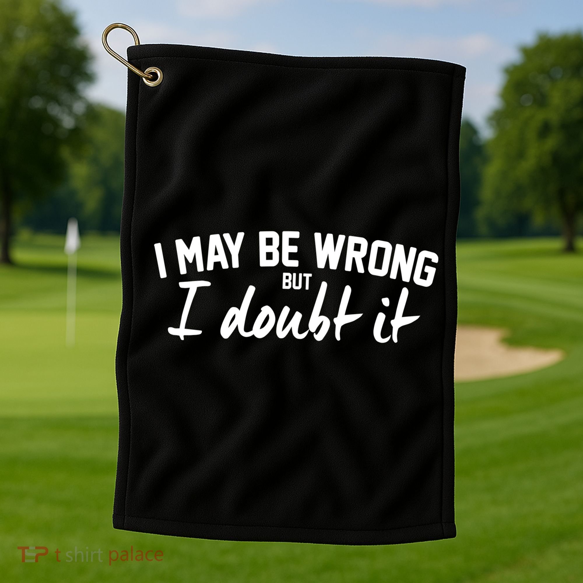 I May Be Wrong But I Doubt It Golf Towel