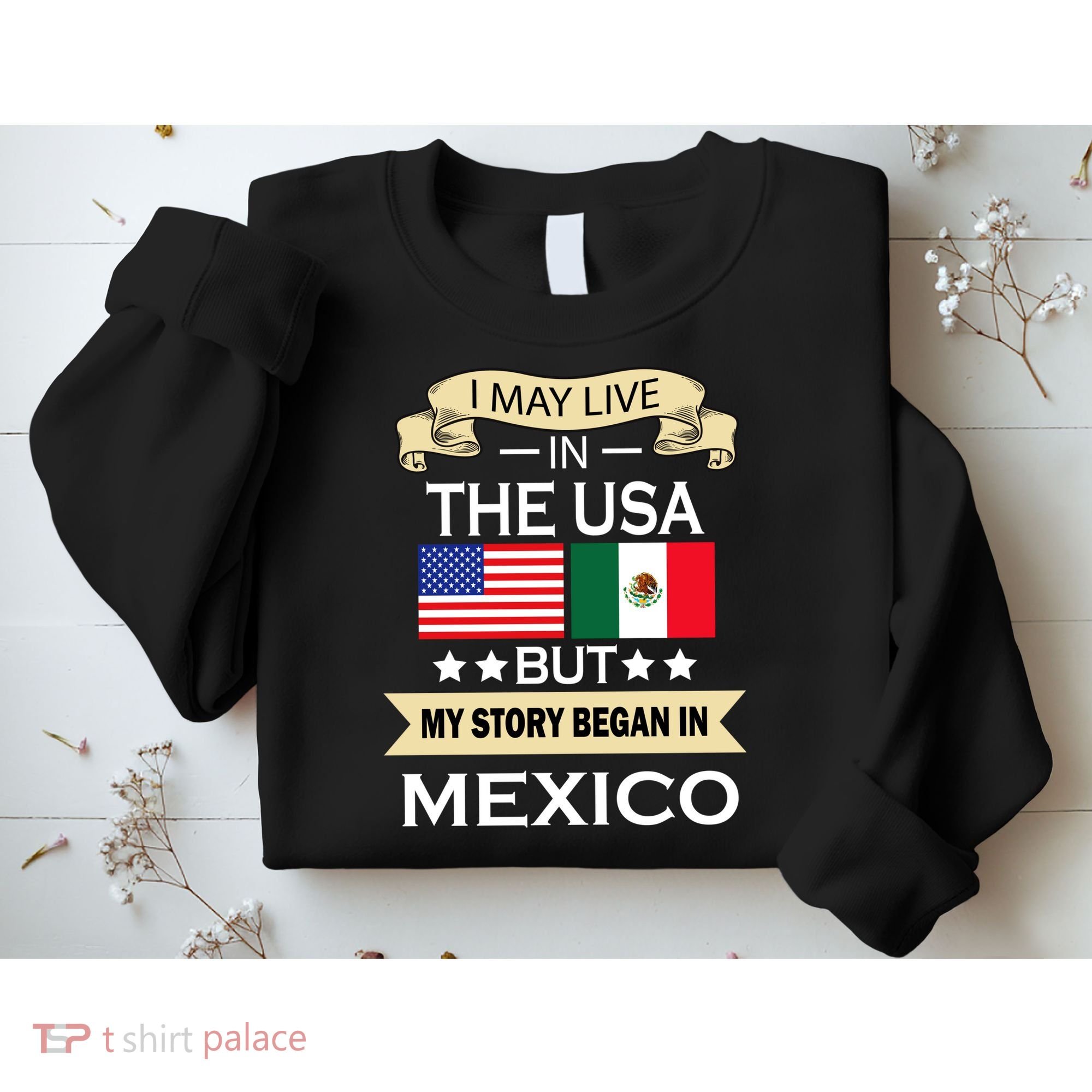 I May Live In The USA But My Story Began In Mexico Sweatshirt