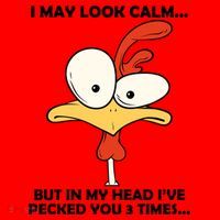 I May Look Calm But In My Head I've Pecked You 3 Times Santa Hat thumb 1