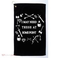 I May Need These At Some Point Swords & Weapons Golf Towel thumb 0