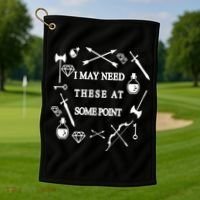I May Need These At Some Point Swords & Weapons Golf Towel thumb 1