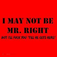 I May Not Be Mr. Right, But I'll Fuck You Until He Get's Here Santa Hat thumb 1