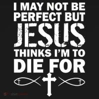 I May Not Be Perfect But Jesus Thinks I'm To Die For Pajama Set thumb 2