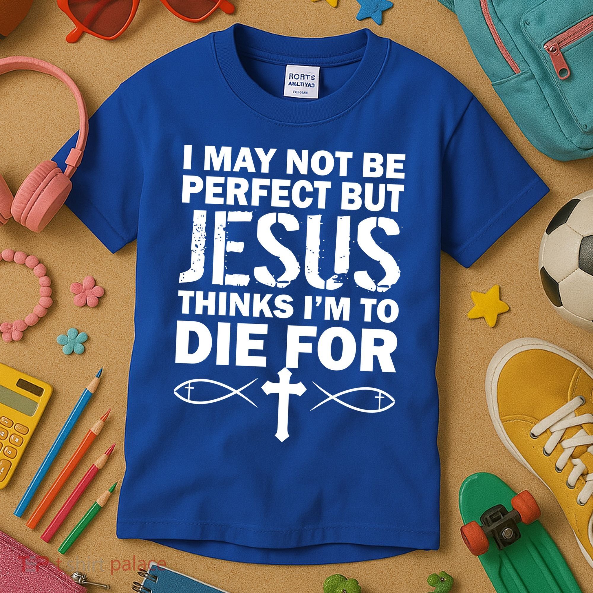 I May Not Be Perfect But Jesus Thinks I'm To Die For Kids T-Shirt
