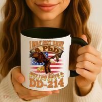 I May Not Have A PhD But I Do Have A DD-214 Coffee Mug thumb 3