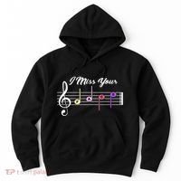 I Miss Your Face Music Notes Hoodie thumb 0