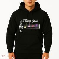 I Miss Your Face Music Notes Hoodie thumb 2