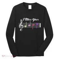 I Miss Your Face Music Notes Long Sleeve Shirt thumb 0