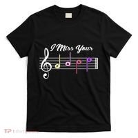 I Miss Your Face Music Notes T-Shirt thumb 0