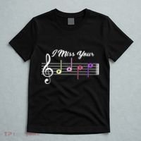 I Miss Your Face Music Notes T-Shirt thumb 5