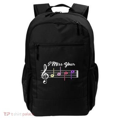 I Miss Your Face Music Notes Backpack