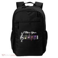 I Miss Your Face Music Notes Backpack thumb 0