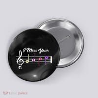 I Miss Your Face Music Notes Button thumb 0