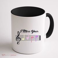 I Miss Your Face Music Notes Coffee Mug thumb 1
