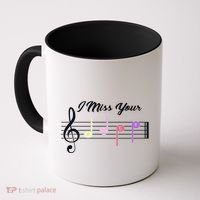 I Miss Your Face Music Notes Coffee Mug thumb 0