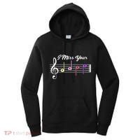 I Miss Your Face Music Notes Women's Hoodie thumb 0