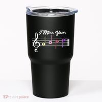 I Miss Your Face Music Notes Tumbler thumb 0