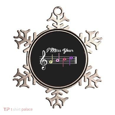 I Miss Your Face Music Notes Ornament