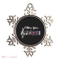 I Miss Your Face Music Notes Ornament thumb 0