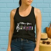 I Miss Your Face Music Notes Women's Tank Top thumb 2