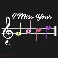 I Miss Your Face Music Notes Baby Bodysuit thumb 2