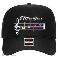 I Miss Your Face Music Notes Hat thumb 0