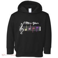 I Miss Your Face Music Notes Toddler Hoodie thumb 0