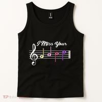 I Miss Your Face Music Notes Tank Top thumb 2