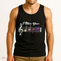 I Miss Your Face Music Notes Tank Top thumb 3