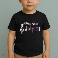 I Miss Your Face Music Notes Toddler T-Shirt thumb 2
