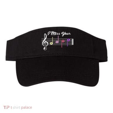 I Miss Your Face Music Notes Visor