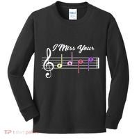 I Miss Your Face Music Notes Kids Long Sleeve Shirt thumb 0