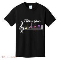 I Miss Your Face Music Notes Kids T-Shirt thumb 0