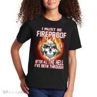 I Must Be Fireproof After All The Hell I've Been Through Kids T-Shirt thumb 2