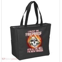I Must Be Fireproof After All The Hell I've Been Through Tote Bag thumb 2