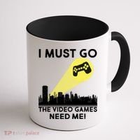 I Must Go The Video Game Needs Me Coffee Mug thumb 1