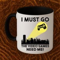 I Must Go The Video Game Needs Me Coffee Mug thumb 2
